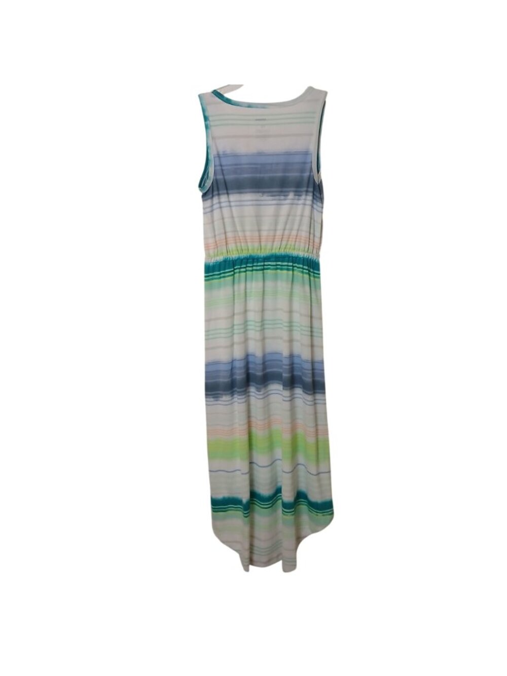 Sonoma Goods For Life Womens PS Striped Sleeveless Maxi Dress HiLow TieWaist I-2 - Picture 7 of 7